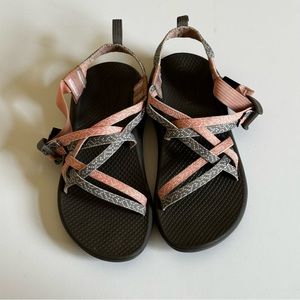 Chaco ZX1 Ecotread Girls Big Kid Gray Pink Slip On Sandal Shoes J180266 Size 3